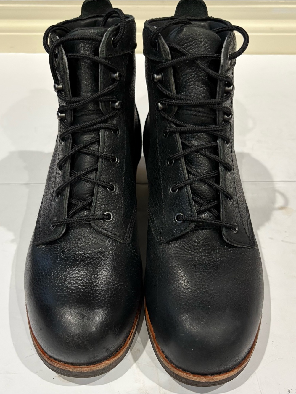 WORX Red Wing Astin F 2413-11 Women’s 6.5 M Black Leather Lace Up Boots